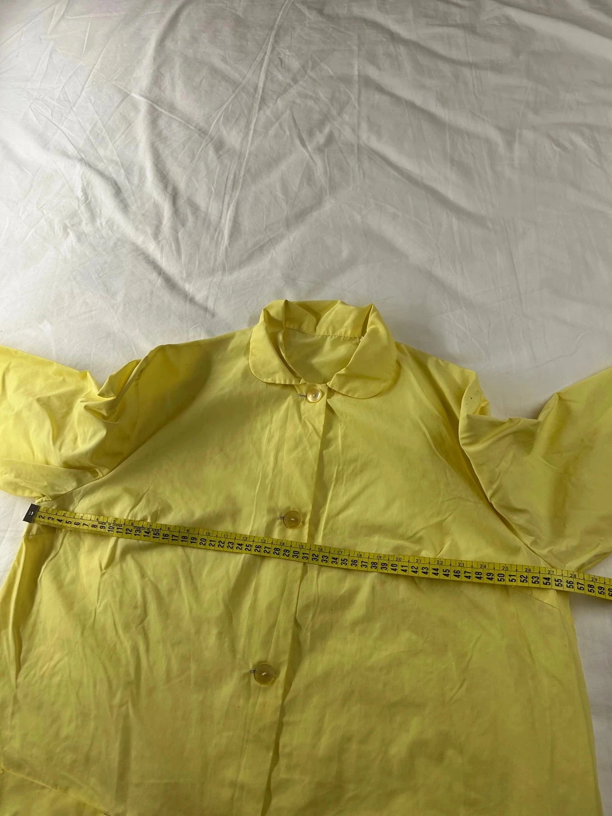 Chemise blousenyl met lange mouwen geel vintage – photo 7